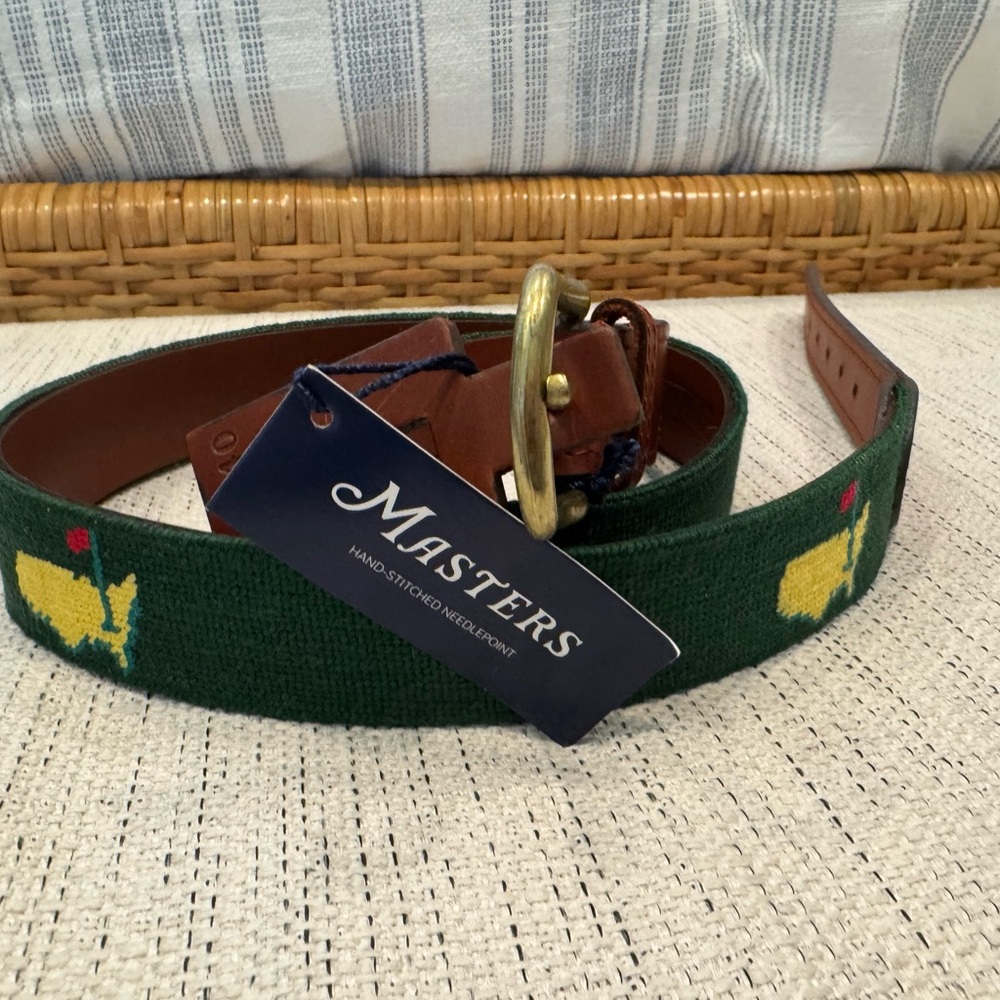 Masters Smathers & Branson needlepoint belt size 40 2025 Beckermans
